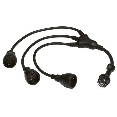 PIEUVRE 3X2P+T FR CAOUTCHOUC NOIR