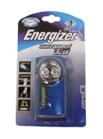 LAMPE DE POCHE BOITIER METAL COMPACT LED AVEC PILES 3LR6