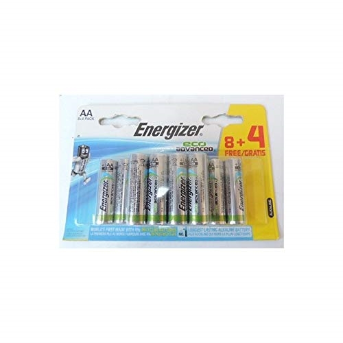 BLISTER DE EELR68+4 PILE AA LR6 1.5V ALCALINE ECO ADVANCED ENERGIZER B8+4