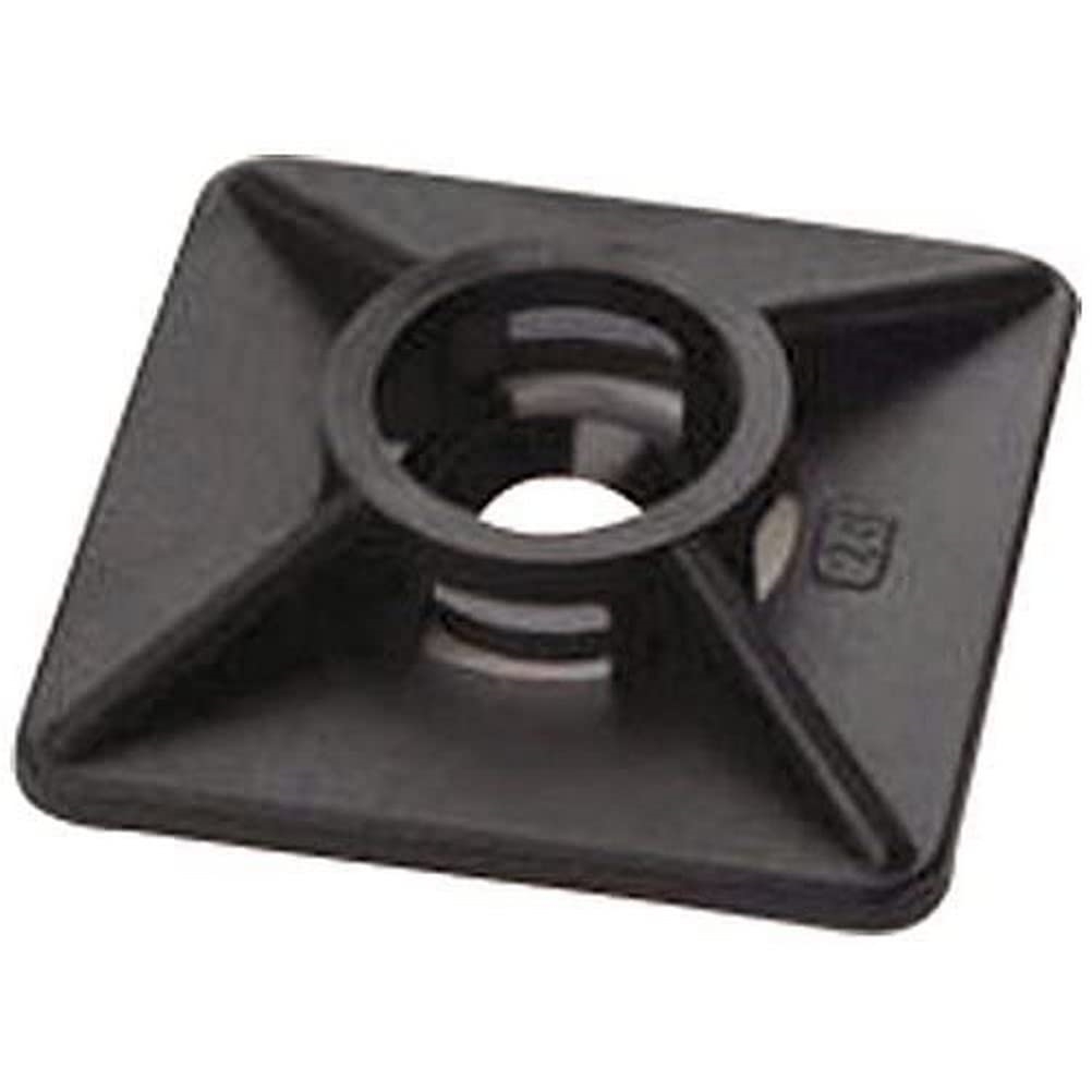 EMBASE CARREE BI-ADHESIF MM 27X27 NOIR 100 PCS/SACHET