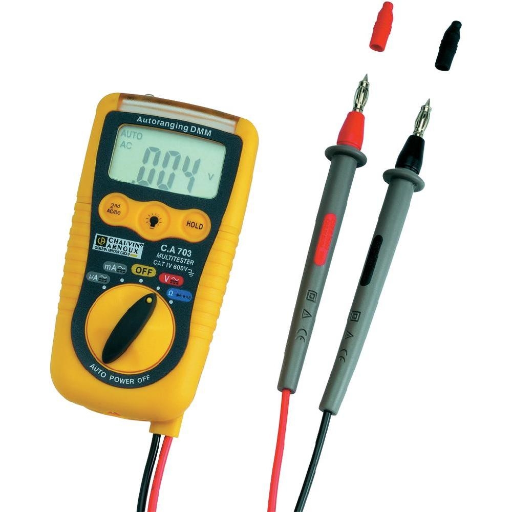 TESTEUR DE TENSION NUMÉRIQUE DE POCHE C.A703 600 V CHAUVIN ARNOUX