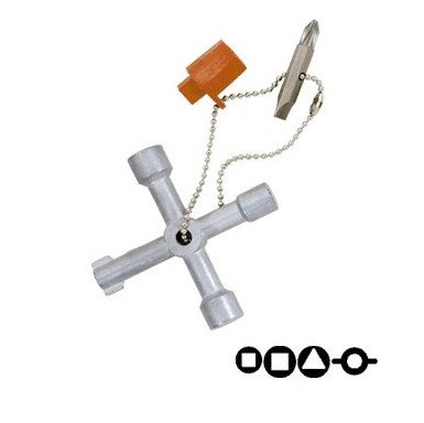 CLÉ EN CROIX  UNIVERSELLE POUR ARMOIRES  ET COFFRETS