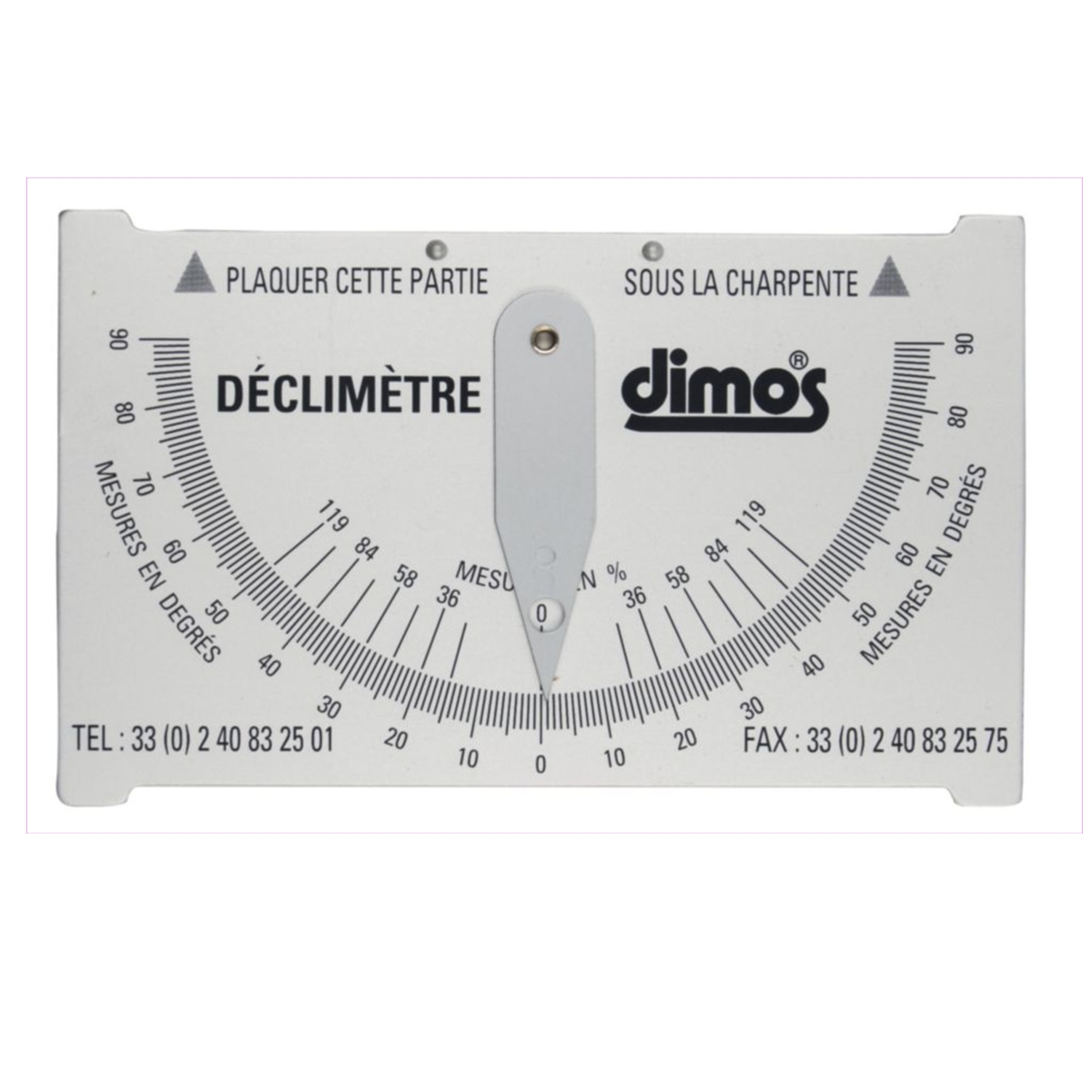 DECLIMETRE ALU ( DEGRÉS ET % )