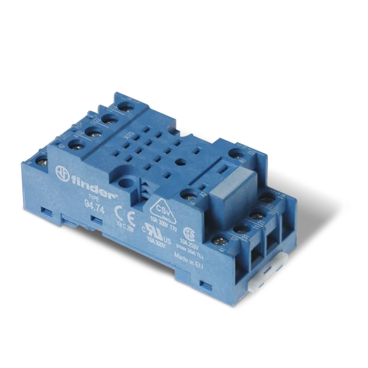 SUPPORT 10A 250V SERIE 5534, BLEU, ETRIER METAL, A VIS