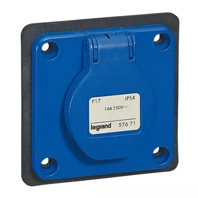 PRISE P17 A BROCHAGE DOMESTIQUE IP54 16A - 250V~ - 2P+T
