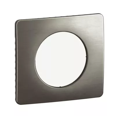 PLAQUE DE FINITION CELIANE 1 POSTE - ACIER SATINE