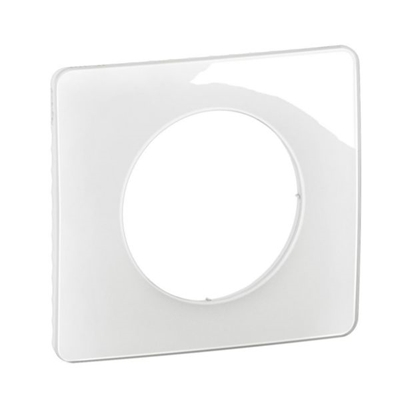 PLAQUE DE FINITION CELIANE 1 POSTE - BLANC EMAILLE