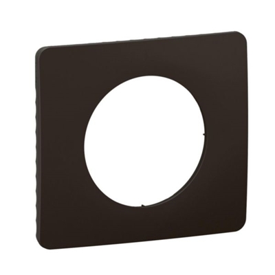 PLAQUE DE FINITION CELIANE 1 POSTE - NOIR MAT