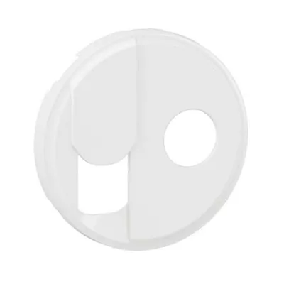 ENJOLIVEUR PRISE TV + PRISE RJ45 CELIANE - BLANC