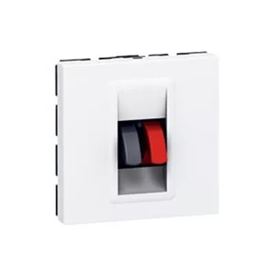 PRISE HAUT-PARLEUR PROG MOSAÏC - 2 MODULES - BLANC RÉF 78751