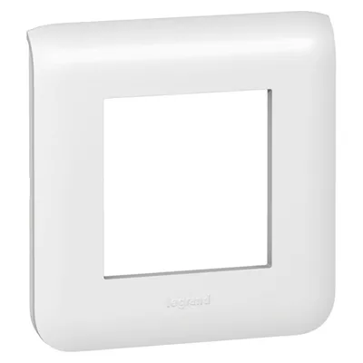 PLAQUE PROGRAMME MOSAÏC - 2 MODULES – BLANC- RÉF 78802