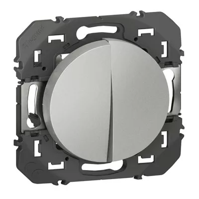 DOOXIE DOUBLE INTERRUPTEUR OU VA ET VIENT ALUMINIUM