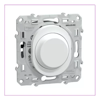 OVALIS - VARIATEUR DE LUMIERE UNIVERSEL - 2/3 FILS - BLANC