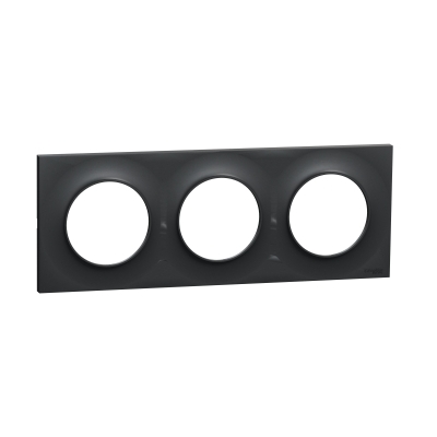 PLAQUE 3 POSTES 71 STYL ANTHRACITE ODACE