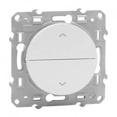POUSSOIR 2 BOUTONS BLANC VOLET ROULANT ODACE