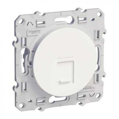 PRISE RJ45 BLANC G1 TEL+INF  ODACE