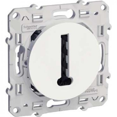 PRISE CONJONCTEUR T BLANC ODACE