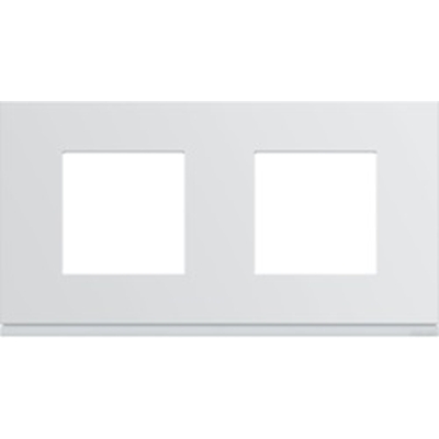 PLAQUE GALLERY PLASTIQUE INJECTE 2 POSTES  HORIZONTALE 71MM PURE