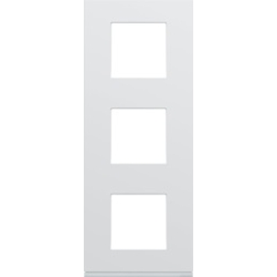 PLAQUE GALLERY PLASTIQUE INJECTE 3 POSTES VERTICALE 71MM PURE
