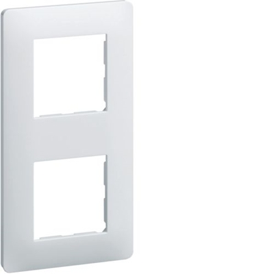 PLAQUE DE FINITION DOUBLE BLANC HORIZ ENTRAXE 71 ESSENSYA