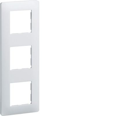 PLAQUE DE FINITION TRIPLE BLANC HORIZ ENTRAXE 71 ESSENSYA