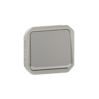 INTERRUPTEUR OU VA-ET-VIENT LUMINEUX 10AX 250V PLEXO COMPOSABLE GRIS