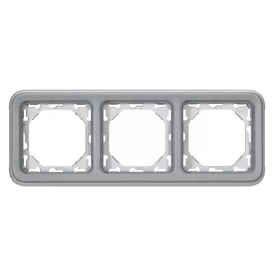 PLAQUE + SUPPORT 3PH GRIS