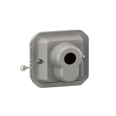 INTERRUPTEUR A CLE RONIS 3 POSITIONS PLEXO COMPOSABLE GRIS