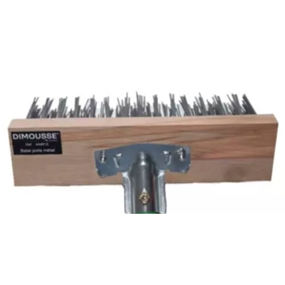 BALAIS POIL MÉTAL LARGEUR 30 CM SANS MANCHE