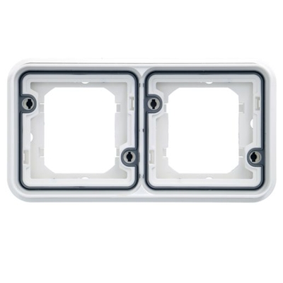 WNA402B SUPPORT DOUBLE HORI. ASSOCIABLE BLANC CUBYKO