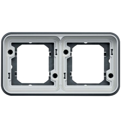 WNA402 SUPPORT DOUBLE HORI. ASSOCIABLE GRIS CUBYKO