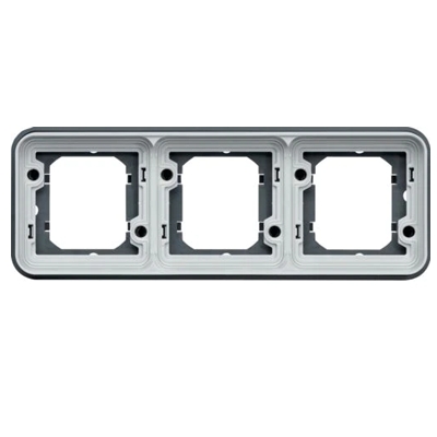 WNA403 SUPPORT TRIPLE HORI. ASSOCIABLE GRIS CUBYKO