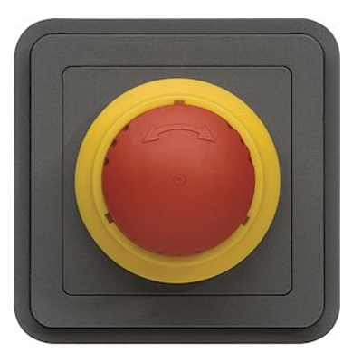 CUBYKO ARRET D'URGENCE 1/4 TOUR ASSOCIABLE GRIS IP55