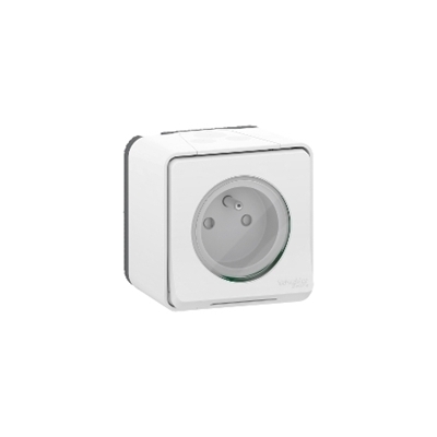 PRISE 2P+T ETANCHE BLANC SAILLIE MUREVA STYL