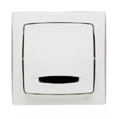 VA-ET-VIENT TÉMOIN SANS NEUTRE APPAREILLAGE SAILLIE COMPLET - 4 A - BLANC