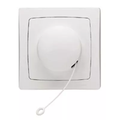 VA-ET-VIENT À TIRAGE APPAREILLAGE SAILLIE COMPLET - BLANC