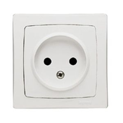 86022 PRISE 2POLES 16A 250V COMPLET BLANC OTEO
