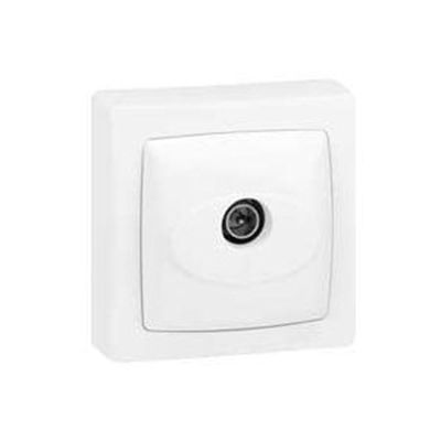 86040 PRISE TELEVISION SIMPLE COMPLET BLANC OTEO