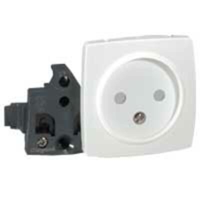 86122 PRISE 2 POLES 16A 250V COMPOSABLE BLANC OTEO