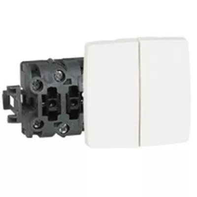 INTERRUPTEUR VA-ET-VIENT APPAREILLAGE SAILLIE COMPOSABLE - BLANC