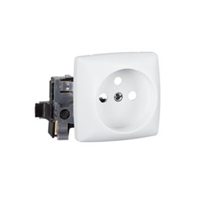 86127 PRISE 2P+T COMPOSABLE SAILLIE BLANC OTEO