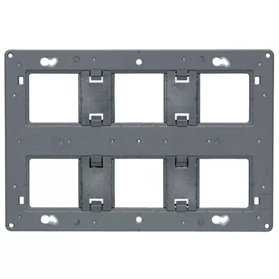 SUPPORT GRAND FORMAT BATIBOX - POUR PROG MOSAIC - 2 X 3 POSTES - 2 X 6/8 MODULES