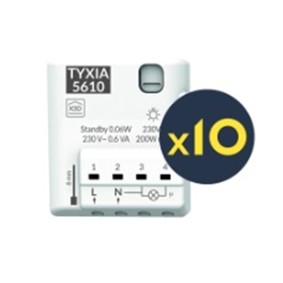 ECO PACK TYXIA 5610 LOT DE 10 I RECEPTEURS MICROMODULES RADIO ECLAIRAGE