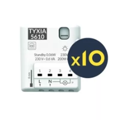 ECO PACK TYXIA 5610 LOT DE 10 I RECEPTEURS MICROMODULES RADIO ECLAIRAGE