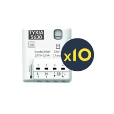 ECO PACK TYXIA 5630 X 10  RECEPTEURS MICROMODULES RADIO POUR VOLETS ROULANTS