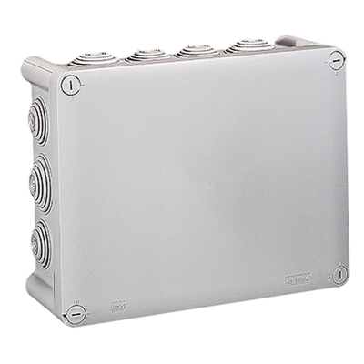 BOÎTE DE DERIVATION RECTANGULAIRE PLEXO DIMENSIONS 220X170X86MM - GRIS RAL7035