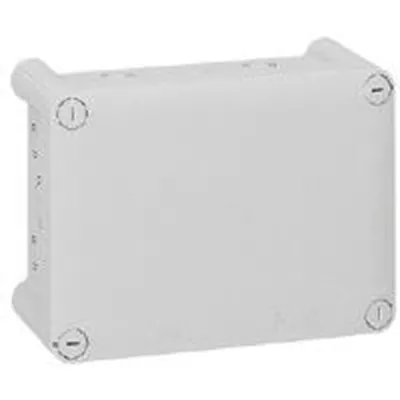 BOITE DE DERIVATION RECTANGULAIRE POUR PRESSE-ETOUPE PLEXO GRIS - 220X170X86MM