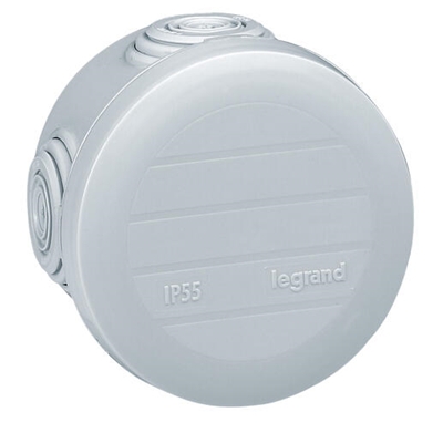 BOÎTE DE DERIVATION RONDE PLEXO Ø60MM HAUTEUR 40MM - GRIS RAL7035