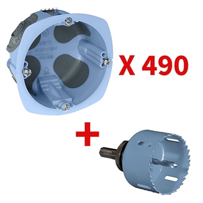 LOT DE 490 BOITES AIR'METIC P40 + SCIE CLOCHE