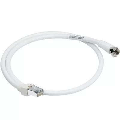 TV RJ45/FICHE F, 0.60M